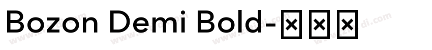 Bozon Demi Bold字体转换